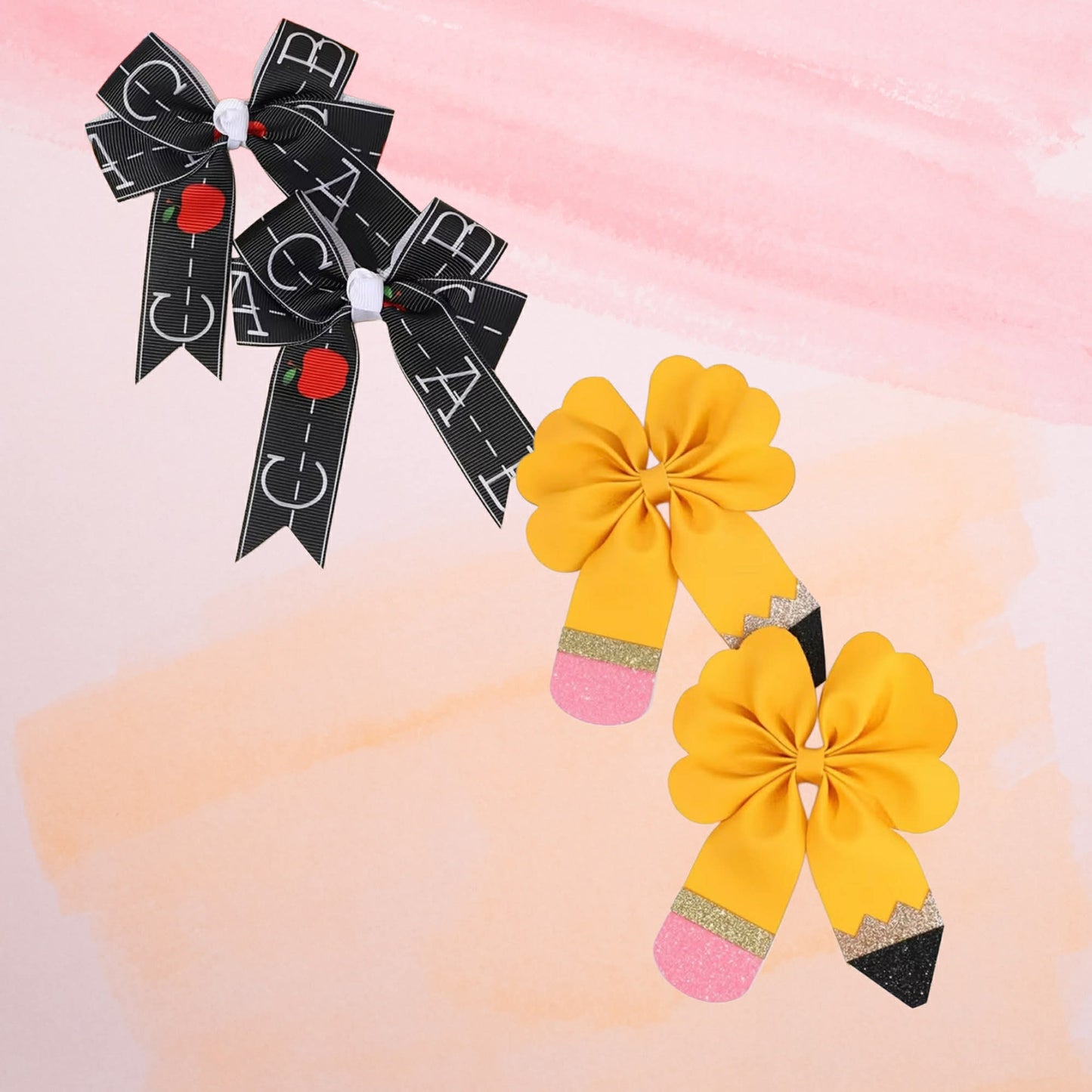 2 pack of hair bows