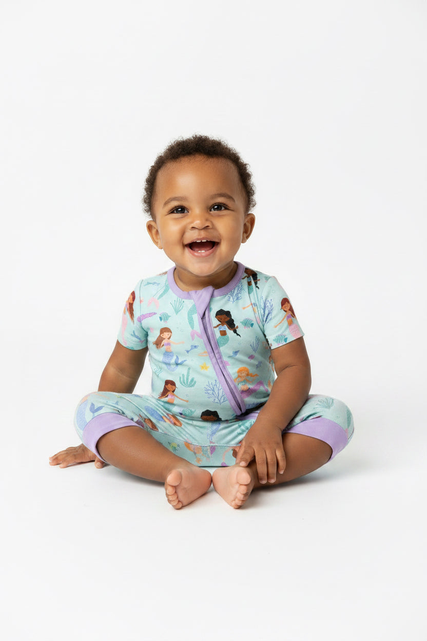 Bamboo pj mermaid zippy