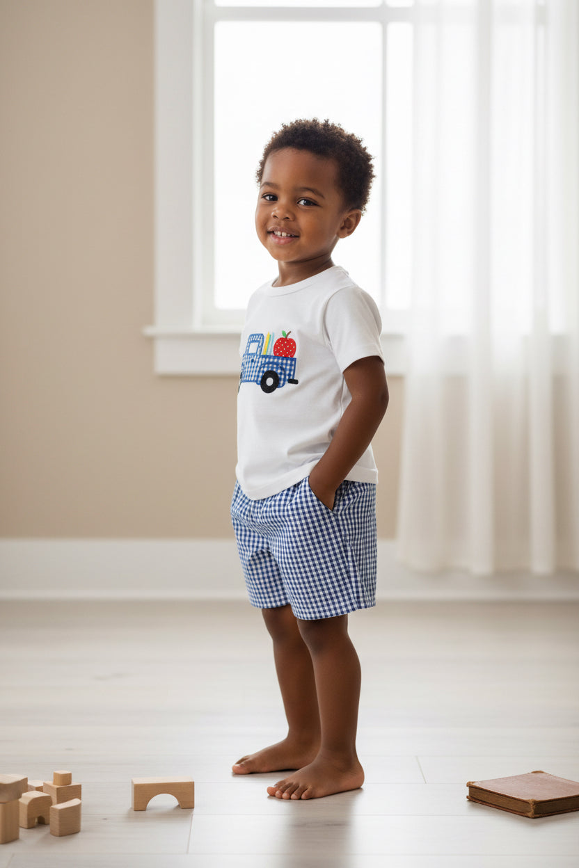 Back to school truck two piece set