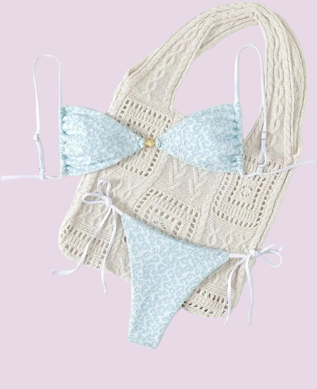 Light blue bathing suit