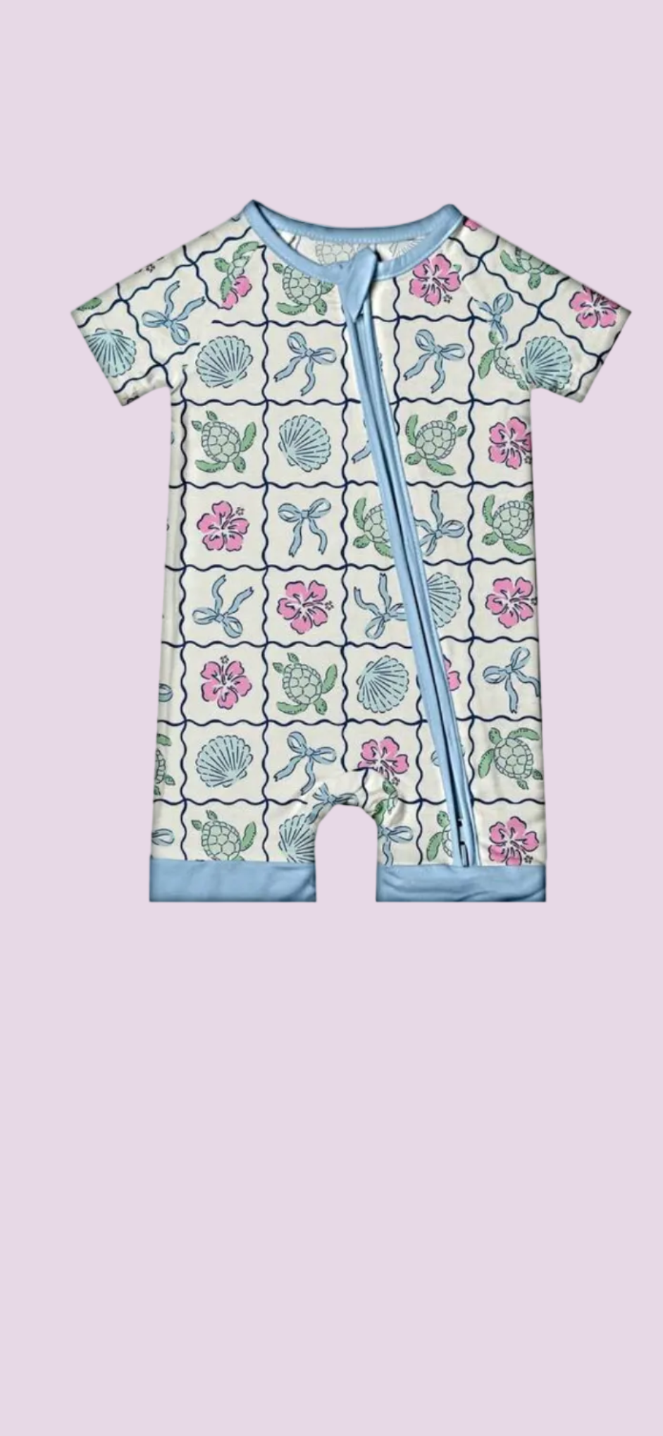 Bamboo sea turtle zippy pjs