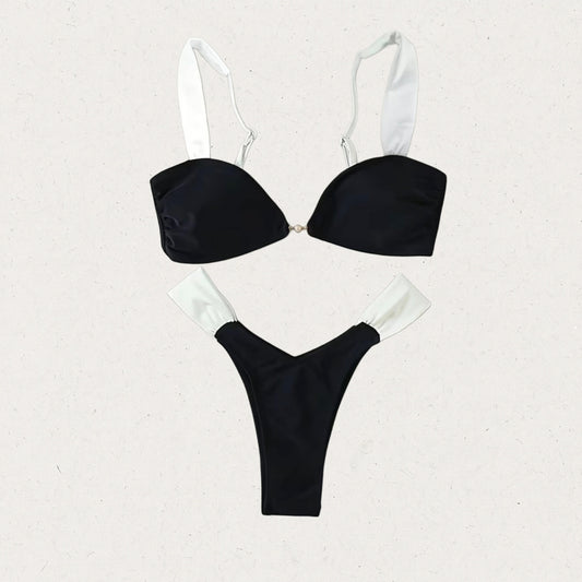 Black&white bathing suit