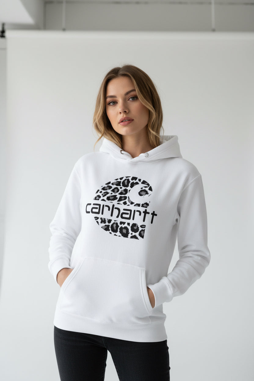 Black and white hoodie