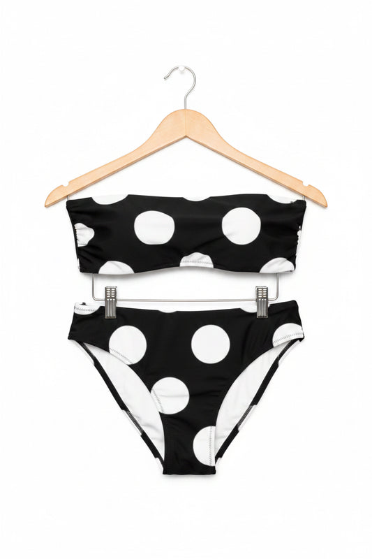 Black white  bathing suit