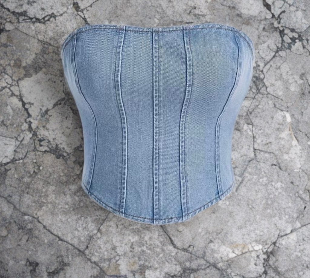 Denim top